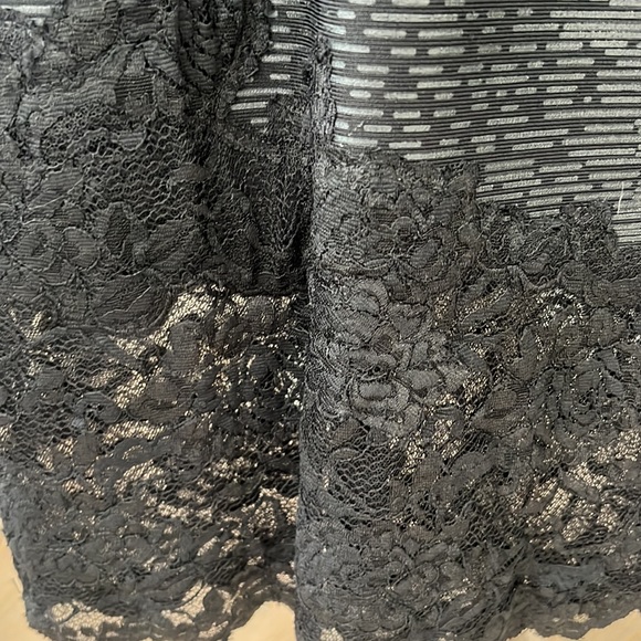 Maison Lessage bandage bodycon black with lace dress - Picture 3 of 7